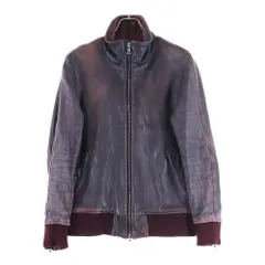 ISAMU KATAYAMA BACKLASH (イサムカタヤマバックラッシュ) シープレザー ジップアップレザージャケット ブルゾン ワインレッドのサムネイル