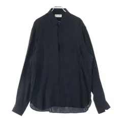 SAINT LAURENT PARIS (サンローランパリ) 総柄シルク 長袖シャツ ブラック 646850 Y2C76のサムネイル