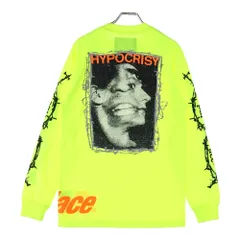 Palace Skateboards (パレススケートボーズ) 20SS ×アナーキック・アジャストメント ヒポクラシー L/S Tee 有刺鉄線 長袖Tシャツ イエローのサムネイル