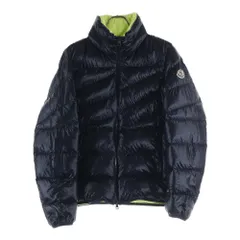 MONCLER (モンクレール) HANIN ハニン フロントロゴ刺繡ジップアップダウンジャケット ネイビー G20911A00068のサムネイル