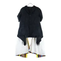 COMME des GARCONS HOMME PLUS (コムデギャルソンオムプリュス) 25SS ドッキングジャケット ペイズリー コーデュロイドレープ付き ブラック/マルチカラー PO-J045のサムネイル