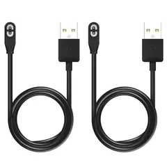 DFsucces Shokz用充電ケーブル 磁気充電器 USB充電ケーブル Aeropex AS800 OpenComm 互換 骨伝導イヤホン用アクセサリー 1m ブラック (2個入り)