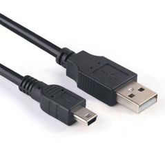 USB MiniB ケーブル USB2.0 データ転送 充電 USB A オス to miniB オス デジカメ ドライブレコーダー ポータブルHDD PlayStation対応 USBケーブル (2M)