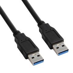 USB 3.0 ケーブル 長さ30cm タイプA-タイプA USBケーブル オス-オス 金属コネクタ搭載 両面挿せる 延長ケーブル データライン ラジエーター/カメラなど用 (長さ30cm)