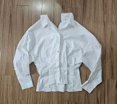 MURUA☆新品タグ付き ホワイト 長袖シャツ オープンショルダーFsize 