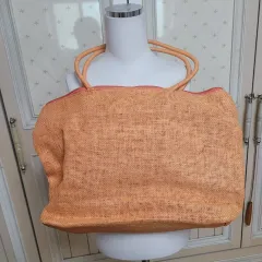 夏用 オレンジ色 カラー バッグ