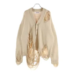 DISCOVERED (ディスカバード) 22SS DAMAGE COTTON KNIT CARDIGAN ダメージコットンニットカーディガン ベージュ DC-SS22-KN-05のサムネイル