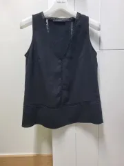 ALLSAINTS オールセインツ 黒 インナー ノースリーブ ブラウスのサムネイル