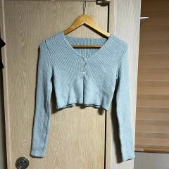 PUR 池田泉さん shirring cardigan /blue - メルカリ