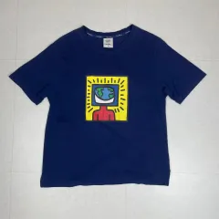 キスハリング Keith Haring ネイビー プリンティング 半袖 Tシャツ 100のサムネイル