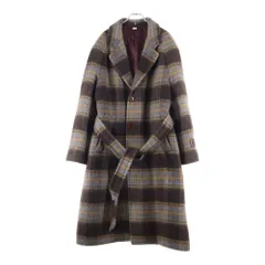 GUCCI (グッチ) ラグラン チェック クラシカルウールコート ブラウン 664710 ZAG90のサムネイル
