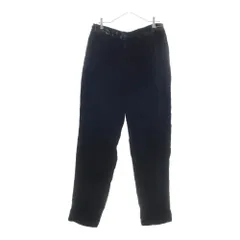 EMPORIO ARMANI (エンポリオアルマーニ) Burgundy Velvet Viscose Blend Zip Fly Dress Pants ジップフライ ドレスパンツ ベロア ブラック 11P290 11397のサムネイル