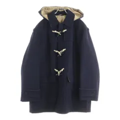 VALENTINO (ヴァレンティノ) シープスキン レザー切替 コットン ジップアップコート ネイビー VV3CJF4579Qのサムネイル