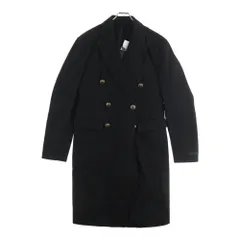 PRADA (プラダ) ダブルブレスト テクニカル コットンロングチェスターコート ブラック UC5081のサムネイル