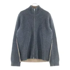 Maison Martin Margiela (メゾンマルタンマルジェラ) 20AW SWITCH ZIP CARDIGAN S50GP0223 S17376 スイッチ ジップアップニットカーディガン グレー/ブラウンのサムネイル