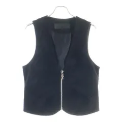 CHROME HEARTS (クロムハーツ) ZIP FRNT VEST ダガージップバックガンスリンガースウェードベストのサムネイル