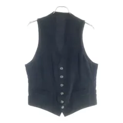 CHROME HEARTS (クロムハーツ) バックシルク切替 6Bレザーベスト ブラックのサムネイル