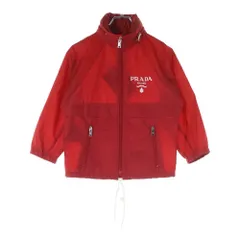 PRADA (プラダ) ライトRe-Nylon レインジャケット ロゴプリント ショート丈ナイロンジャケット レディース レッド 292022のサムネイル