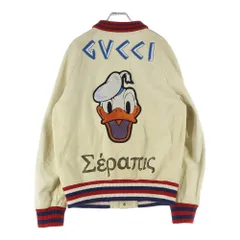 GUCCI (グッチ) ×DISNEY ドナルド レザースタジャン ジャケット 462143 ベージュのサムネイル