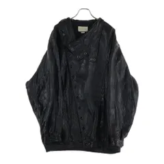 GUCCI (グッチ) 19AW OVERSIZED LEATHER JACKET オーバーサイズレザージャケット ブラック 582557 XN681のサムネイル
