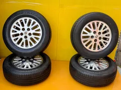 AT-674] 4本 5穴 CROWN クラウン トヨタ アルミホイール 15X6 1/2J DUNLOP タイヤ 205/65R15 94H 日本製★2019★ 溝 7.47ｍｍのサムネイル