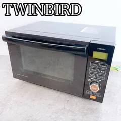 H-1149 TWINBIRD ツインバード オーブンレンジ MW-FS18 ブラック 動作確認済み 2021年製 電子レンジ オーブン グリル 自動メニュー 家庭用のサムネイル
