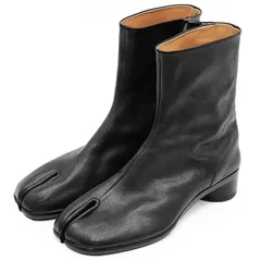 【極美品】Maison Martin Margiela メゾンマルタンマルジェラ ブーツ 22 TABI タビ サイズ 41 メンズ グレインレザー ショート アンクル シューズ 靴 袋付属 ブラック 黒 イタリア製のサムネイル