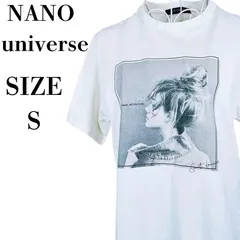 nano universe　ナノユニバース　フォトプリントTシャツ　Sサイズ　白　コットン　【000003】のサムネイル