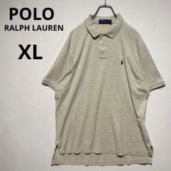 POLO ポロラルフローレン ポニー刺繍 半袖ポロシャツ グレー XL 美品