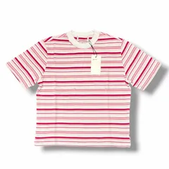 参考上代41800円 未使用 CAMIEL FORTGENS BIG TEE ビッグTシャツ ボーダーTシャツ カミエルフォートヘンス CF.19.01.01.01 ピンク （11525M）のサムネイル