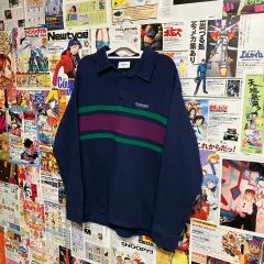 メルカリ市割】80s90s adidasハーフジップ スウェット 万国旗タグ 