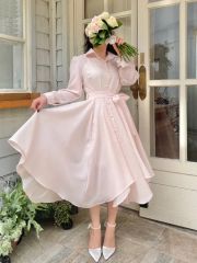 新品タグ付き Bow-tie satin dress Riu リウ Rちゃん - メルカリ