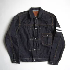 【美品/濃紺】桃太郎ジーンズ 【1105SP デニム 出陣 シングル ポケット デニム ジャケット】42 日本製 セカンドタイプ 14.7oz インディゴ  s2604172のサムネイル