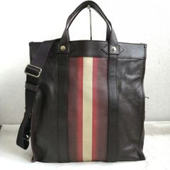 BALLY トートバッグ ブラック レザー トレインスポッティング - メルカリ