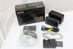 【美品 返品保証】 【元箱付き】リコー Ricoh GR DIGITAL III ブラック バッテリー付き コンパクトデジタルカメラ  e9071のサムネイル