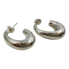 Tiffany & Co ティファニー ハーフフープ ピアス シルバー SV925