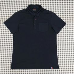 PRADA ポロシャツ ブラック 襟ライン入り - メルカリ