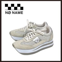 NO NAME 厚底スニーカー シルバー ラメ 35サイズ - メルカリ
