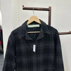 13738 - オフホワイト フランネル CHECK シャツのサムネイル