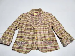 ETRO エトロ リネン シルク混 チェック柄 ジャケット MYRのサムネイル