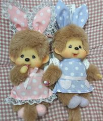 1918年発売 キッキー&ウッキー モンチッチ monchhichi ピンク - メルカリ