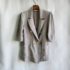 古着/レア】Christian Dior ストライプ柄ジャケット シワ加工 - メルカリ