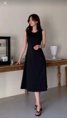 Pinup Closet】【べーシックライン】ダブルポケットワンピ ネイビー