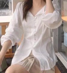 na.e Glow Sheer Shirt ホワイト ブラウス シアーシャツ - メルカリ