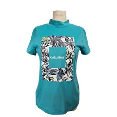CALLAWAY レディース ブルー 半袖 Tシャツ M ポリ 100%のサムネイル