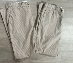バーバリー 正規品 ストライプ コットン パンツ 34のサムネイル