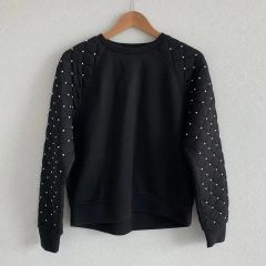 AW2014 クロップド メタルスタッズ ドット スウェットプルオーバー 