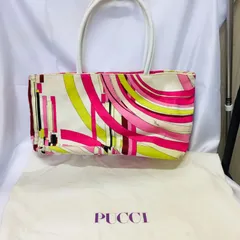 S【ヴィンテージ】エミリオプッチ EMILIO PUCCI 幾何学 キャンパストートバッグ レディースのサムネイル
