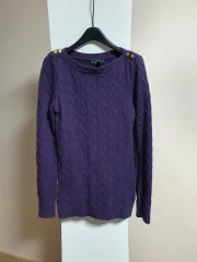 POLO RALPH LAUREN ポロラルフローレン ケーブル ニット ゴールド ボタン polo Ralph Lauren