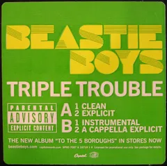 12” Beastie Boys Triple Trouble SPRO70876187181 Capitol Records プロモ /00250